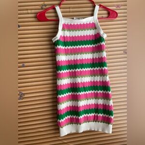 Rare Editions Pink and White Dress